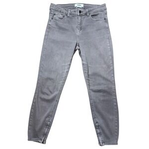 Pistola Skinny Ankle Jeans Taupe Grey Hem Zipper P6855FTN-WDR Womens Size 29